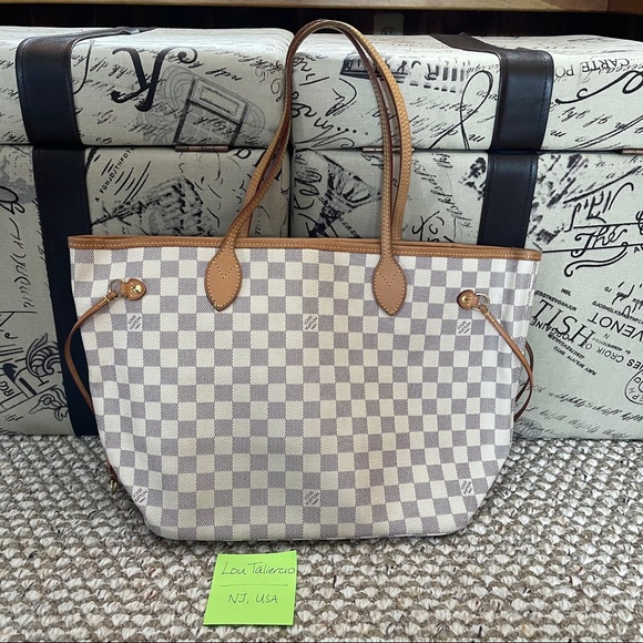 Louis Vuitton Handbags - Louis Vuitton Damier Azur Neverfull MM Tote